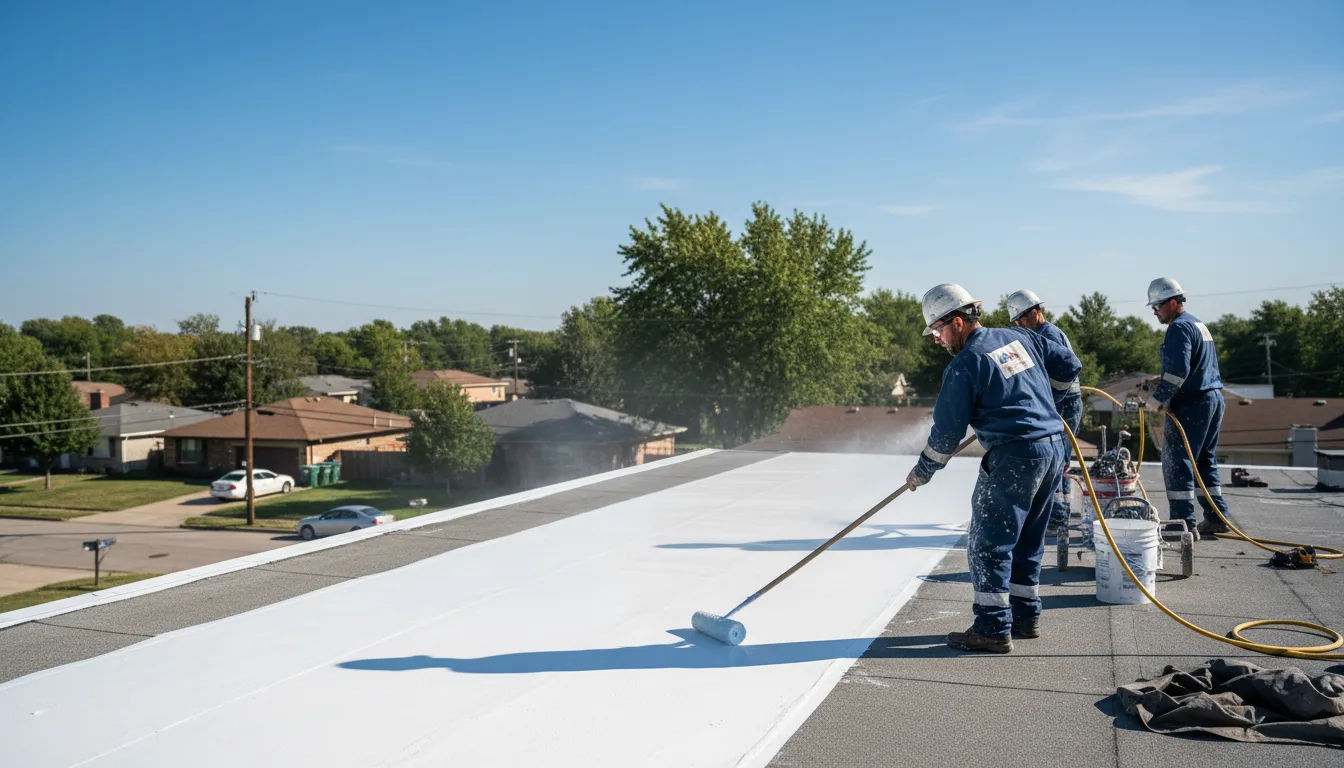 Commercial roof coating in Painted Post, NY near me